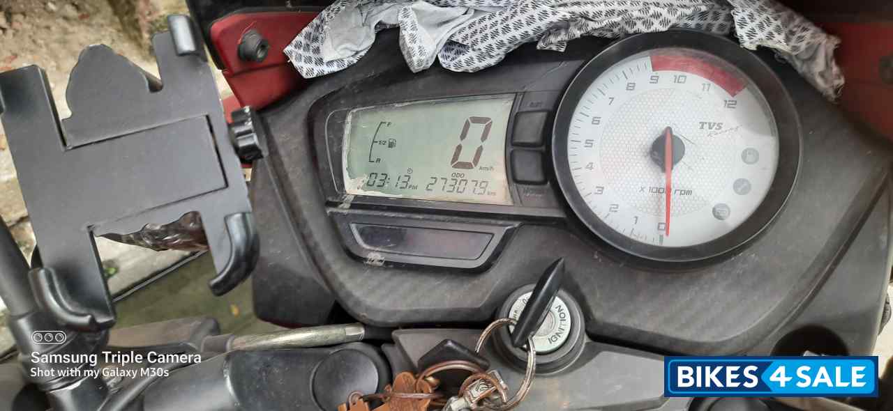 Red & Black Mat Finish TVS Apache RTR 160