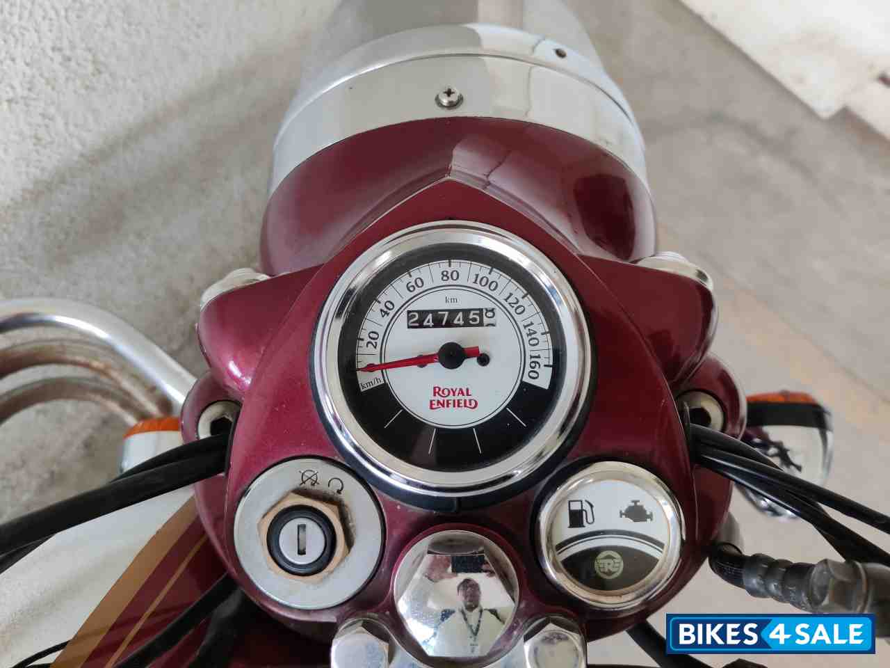 Crimson Red Chrome Royal Enfield Classic Chrome