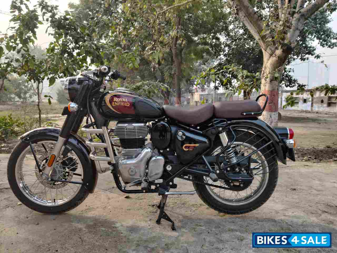 Halcyon Black Royal Enfield Classic 350 Dual Channel BS6