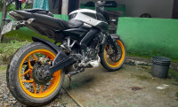 White Black Bajaj Pulsar 200 NS ABS