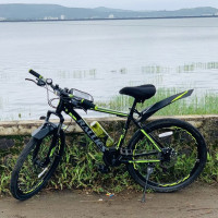 Bicycle Rallies Delta 3.1, Black/Green, 21spd Shimano geared, Size: 26