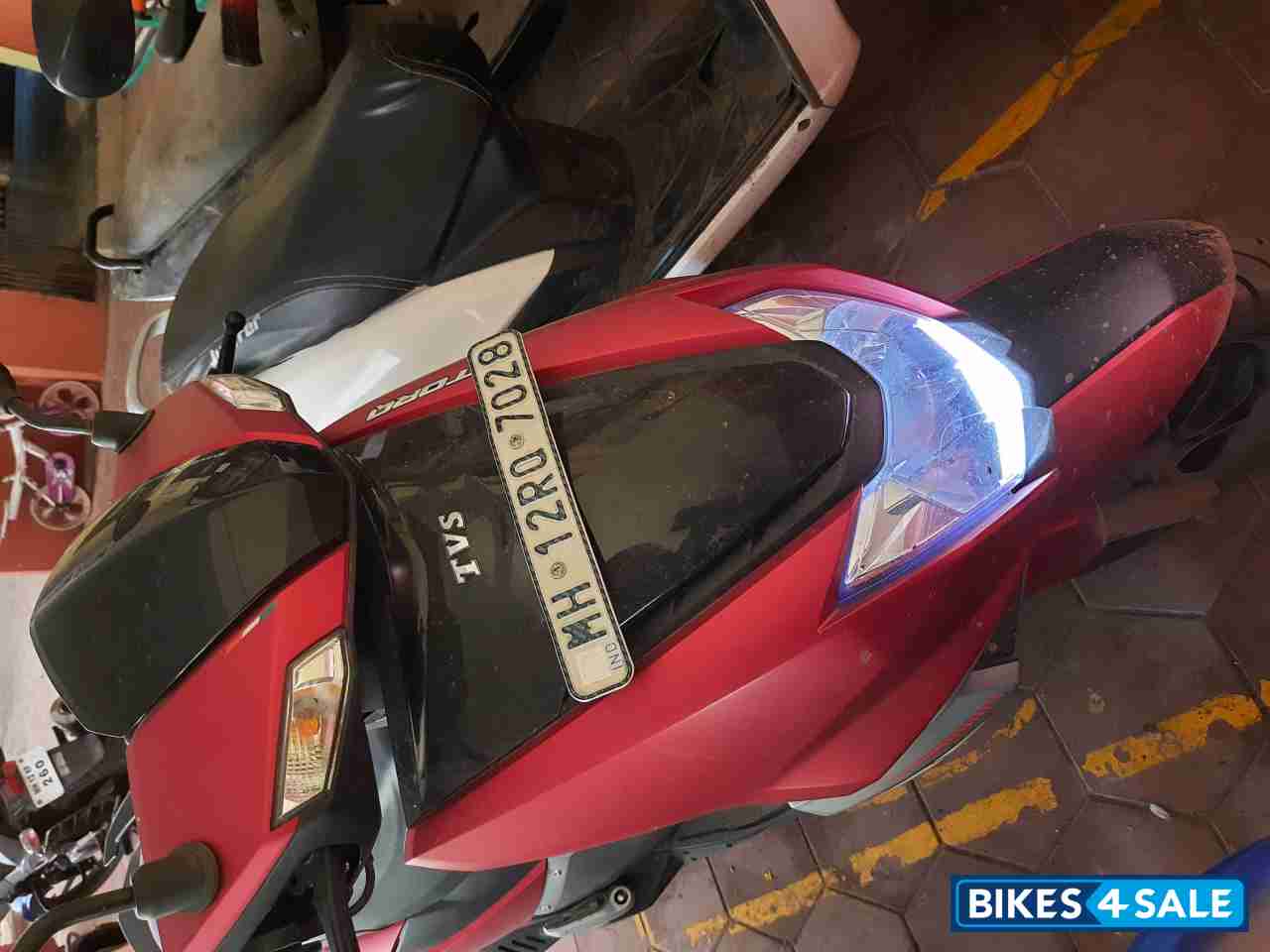 Matte Red TVS NTORQ 125