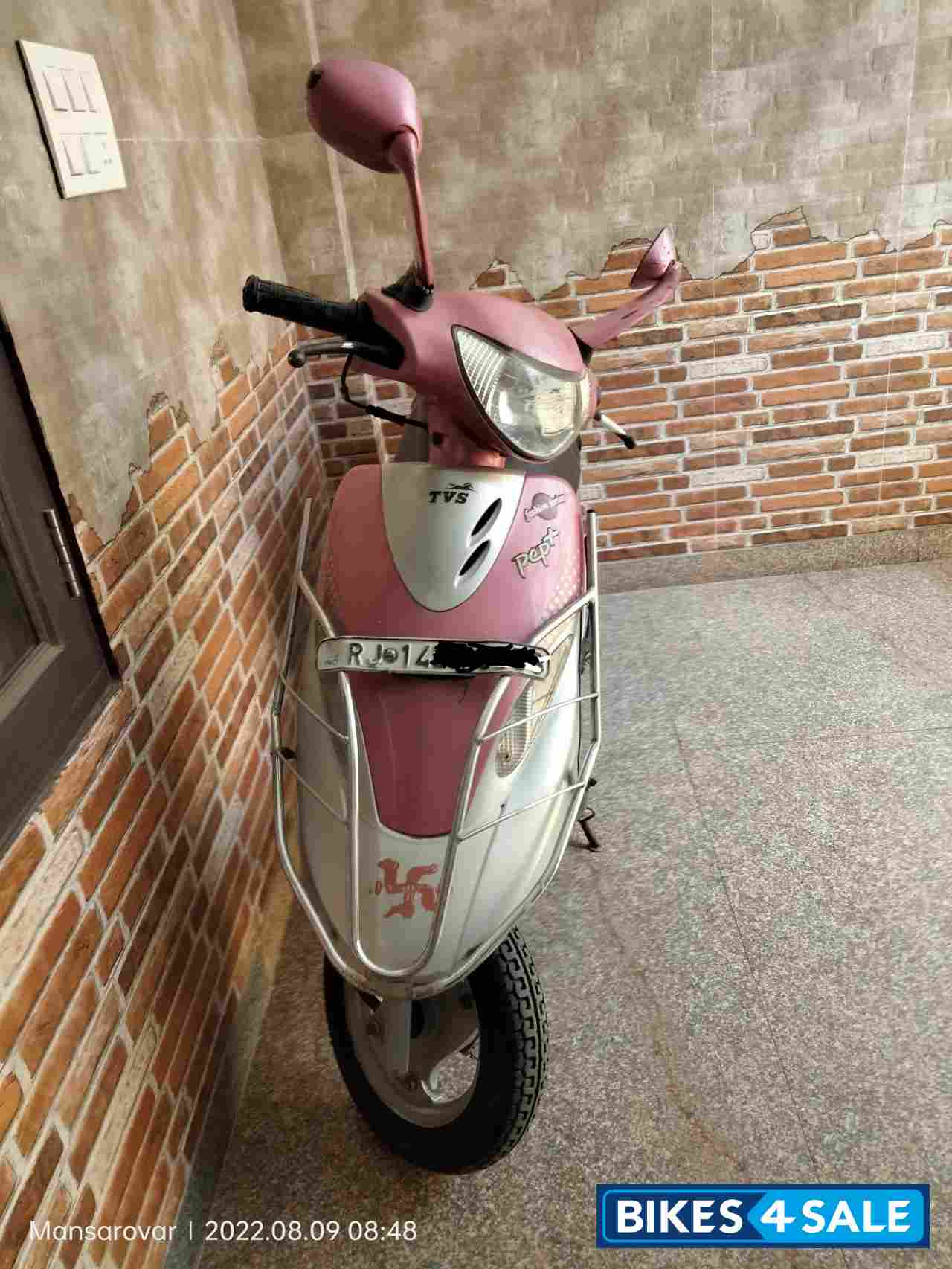 Baby Pink TVS Scooty Pep Plus
