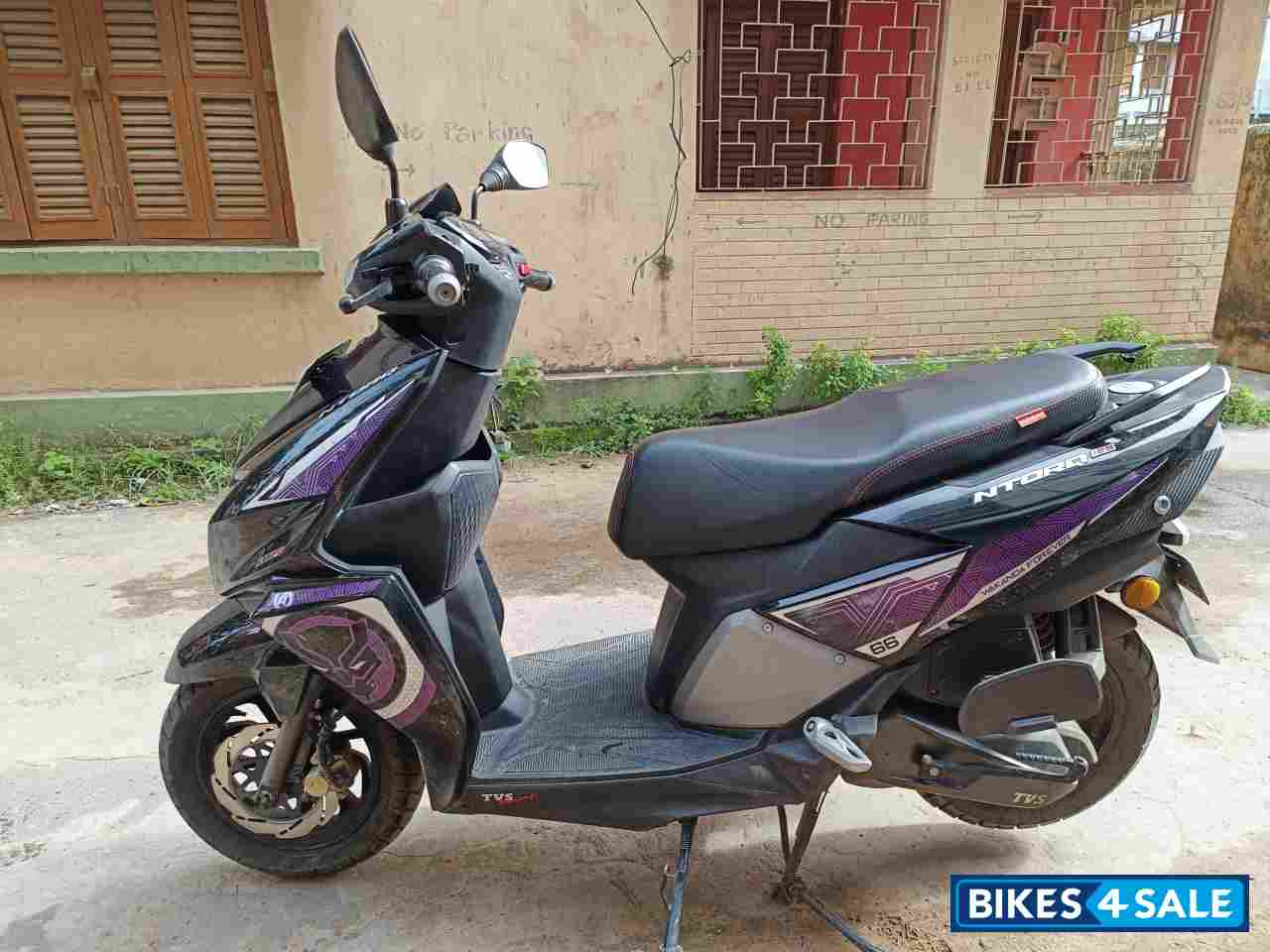 Black TVS NTORQ Super Squad Edition