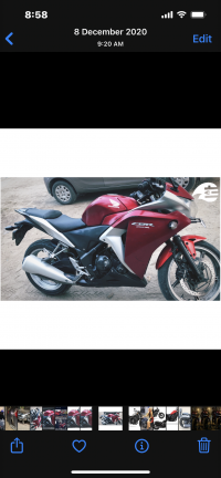 Red Honda CBR 250R