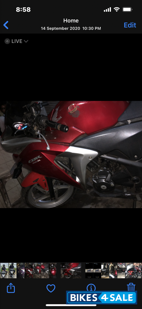 Red Honda CBR 250R