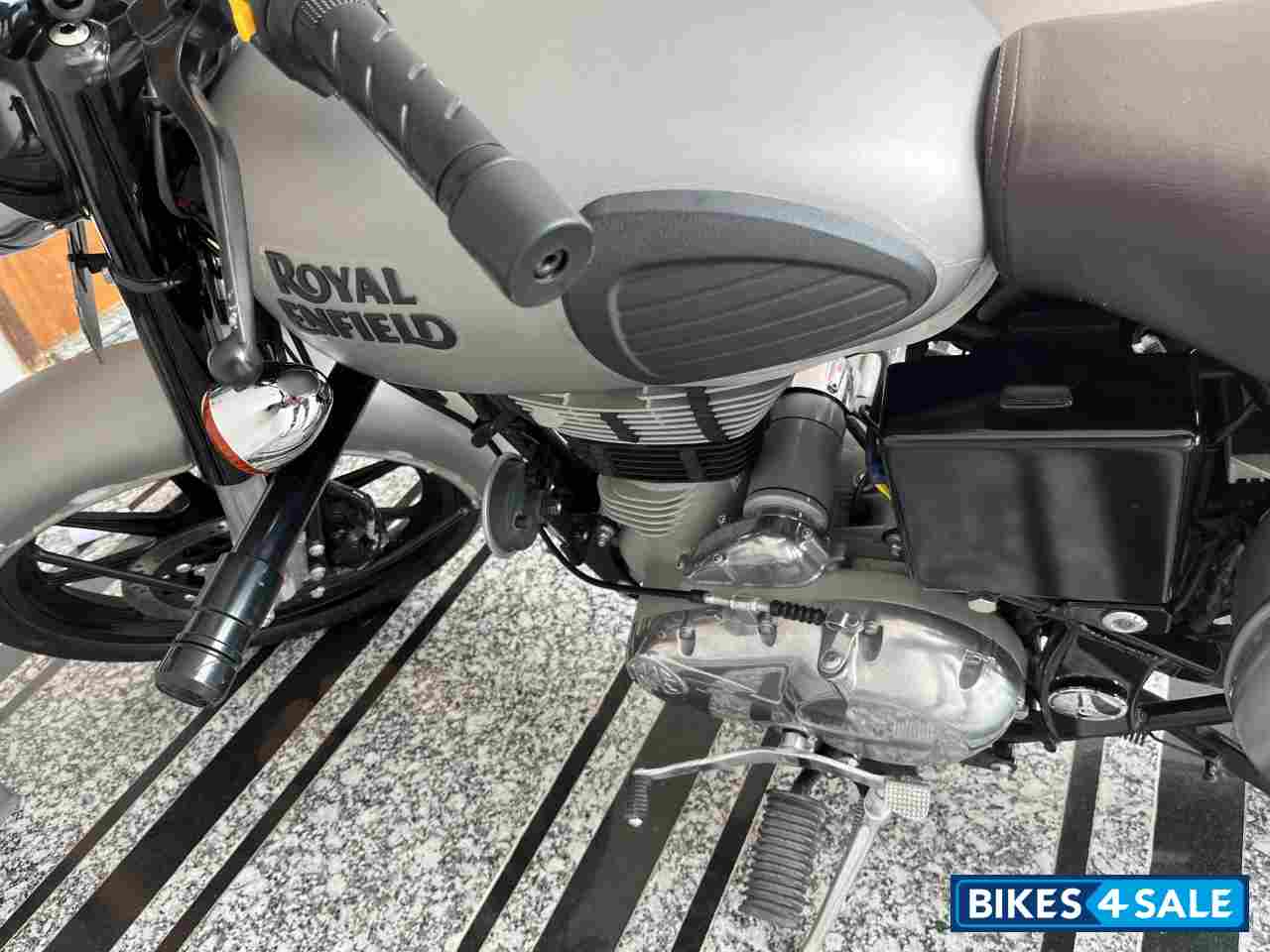 Metal Grey Royal Enfield Classic 350 Single Channel BS6