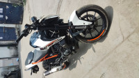 White KTM Duke 250