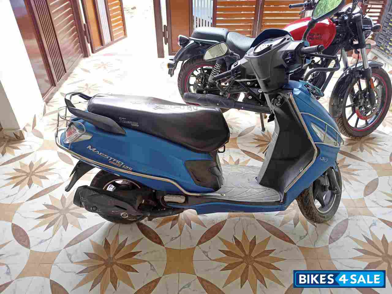 Matt Blue Hero Maestro Edge 125