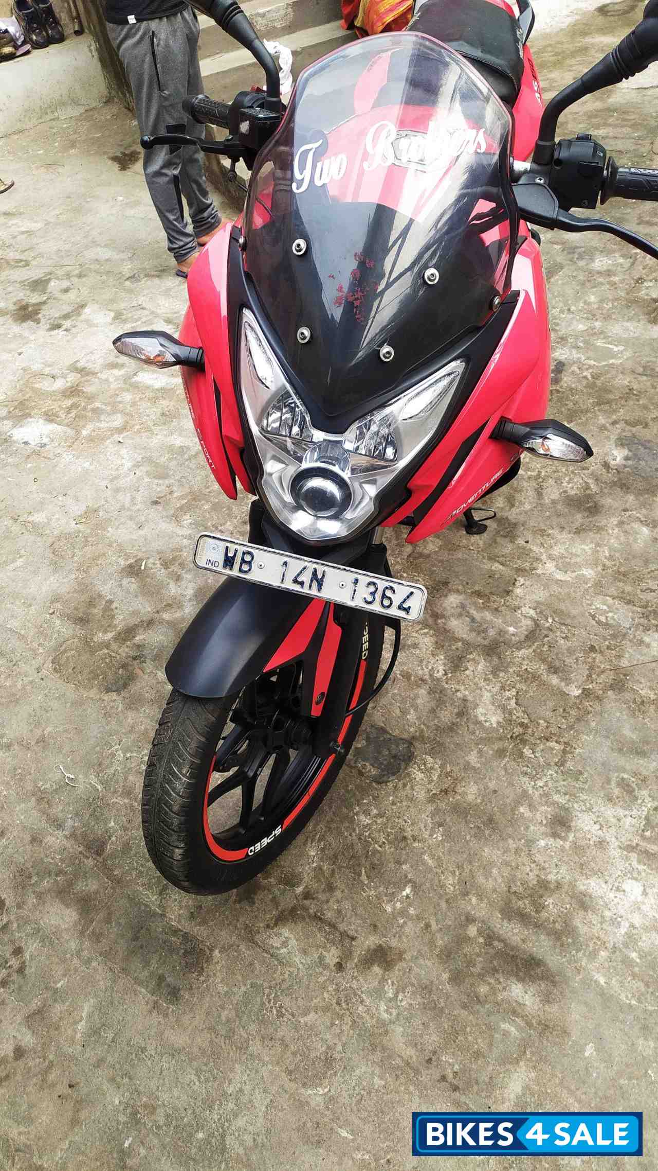 Red Bajaj Pulsar AS 150