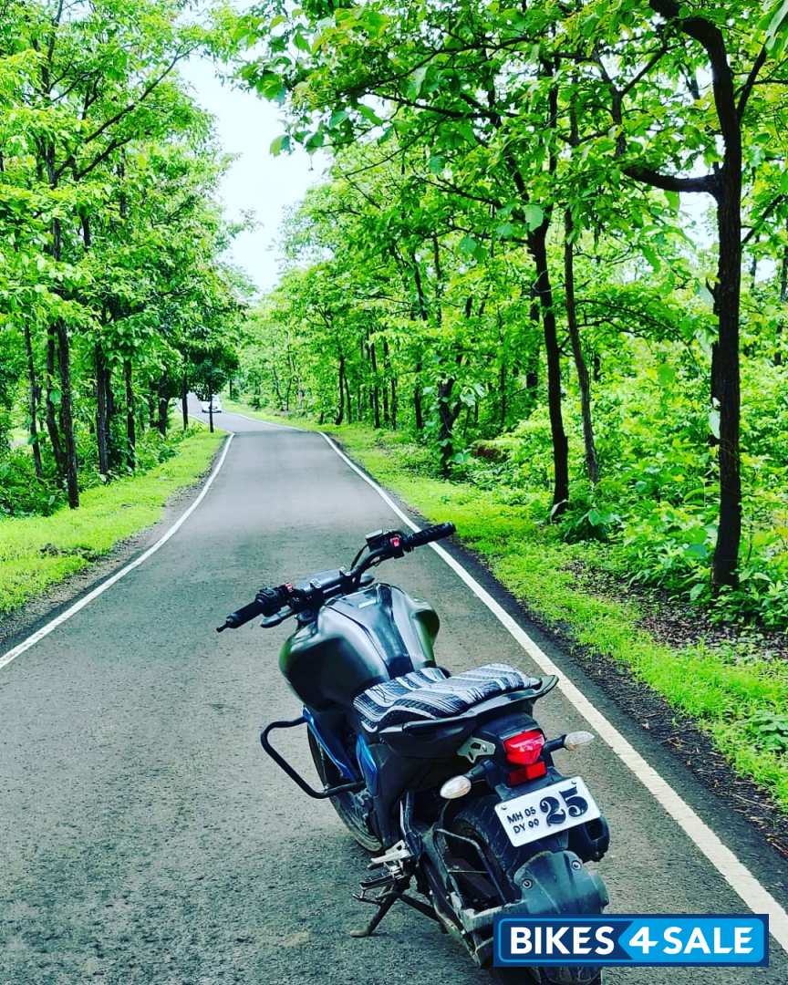 Mat Black And Blue Yamaha FZ-S FI V3