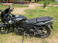 Black-silver Bajaj Pulsar