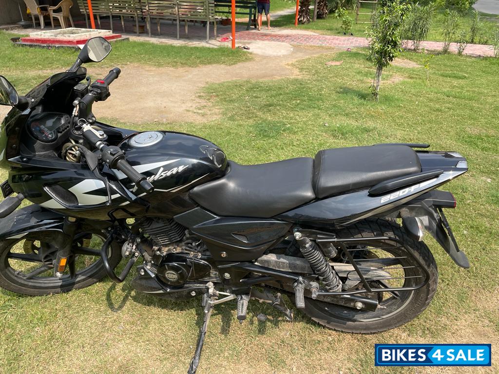 Black-silver Bajaj Pulsar