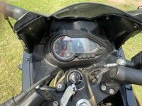 Black-silver Bajaj Pulsar