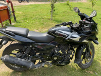 Black-silver Bajaj Pulsar