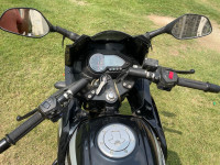 Black-silver Bajaj Pulsar