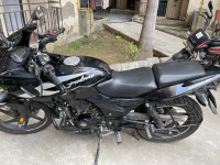 Black-silver Bajaj Pulsar