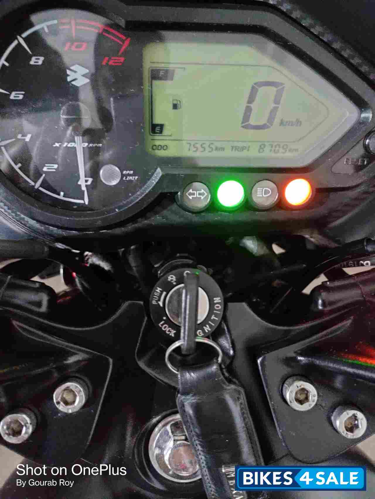 Black Bajaj Pulsar 150 Neon