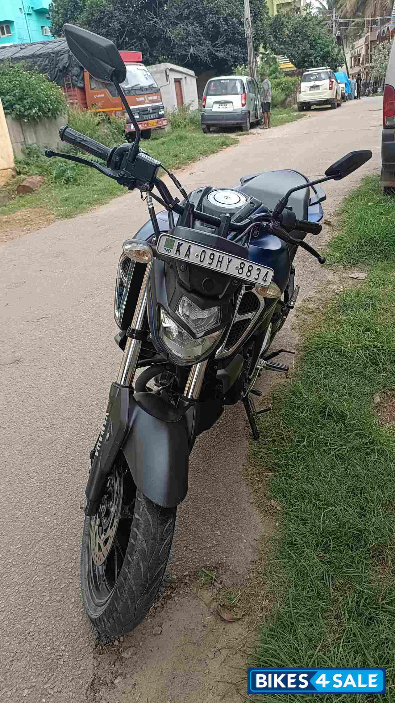 Matt Blue Yamaha FZ-S FI V3 BS6