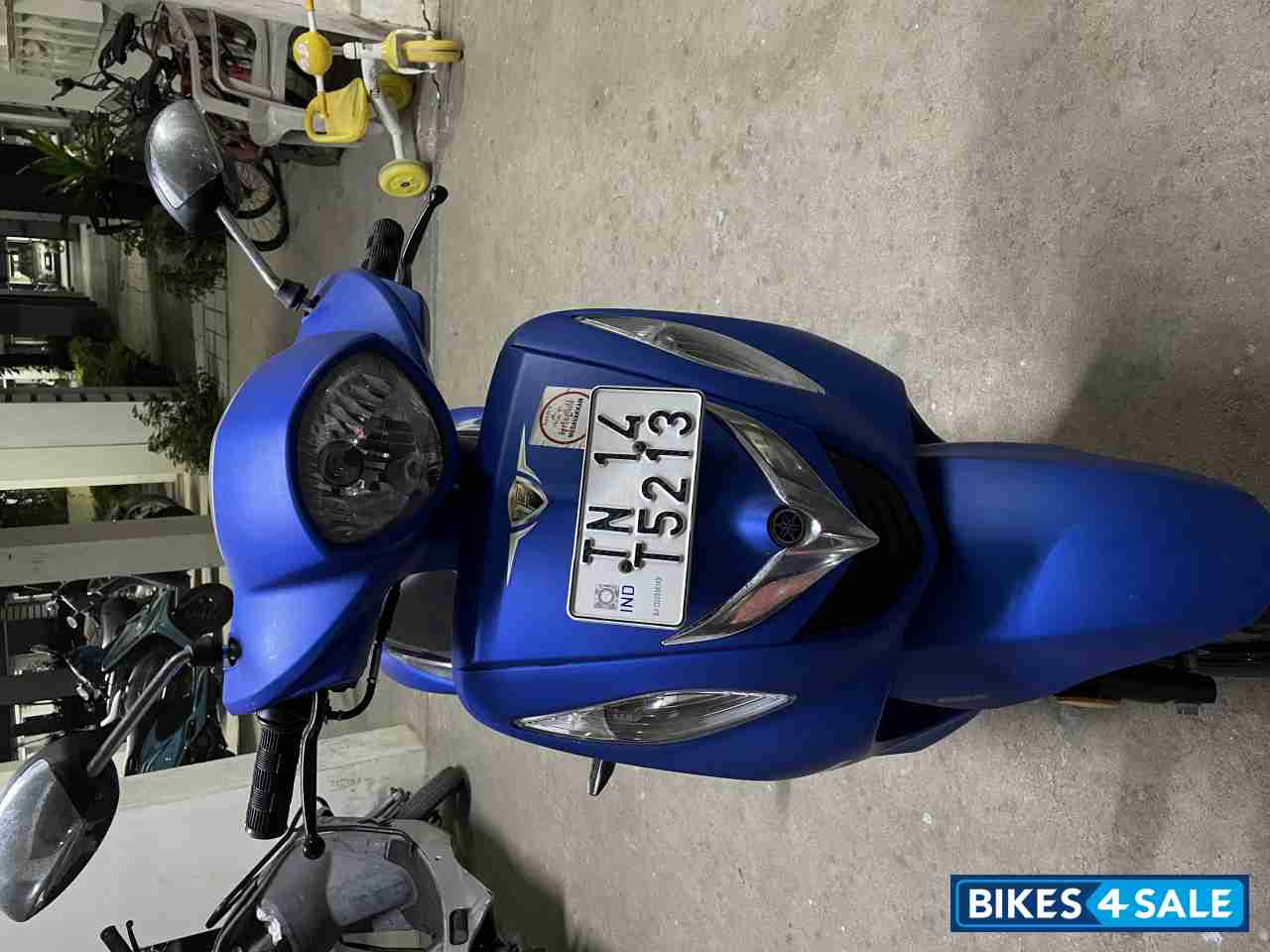 Blue Matte Yamaha Fascino 125 Fi