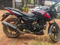Black And Red Bajaj Pulsar 150 Twin Disc