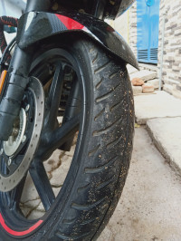 Black And Red Bajaj Pulsar 220F