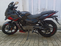 Black And Red Bajaj Pulsar 220F
