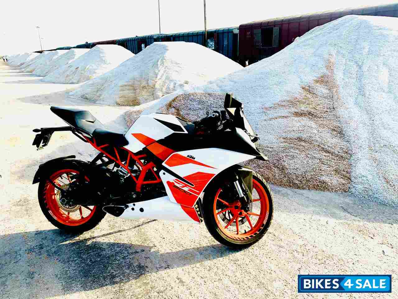 Orange & White KTM RC 200