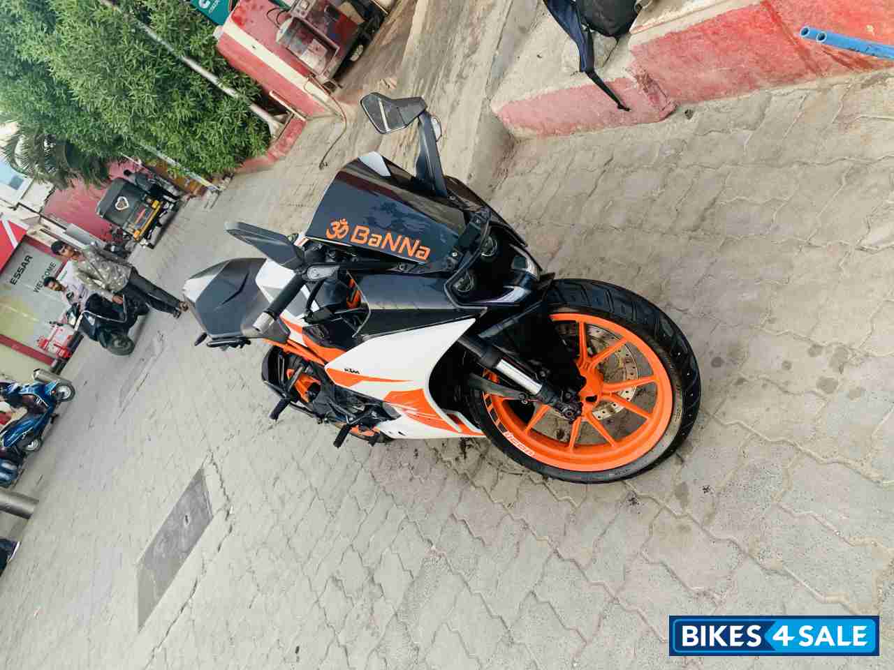 Orange & White KTM RC 200