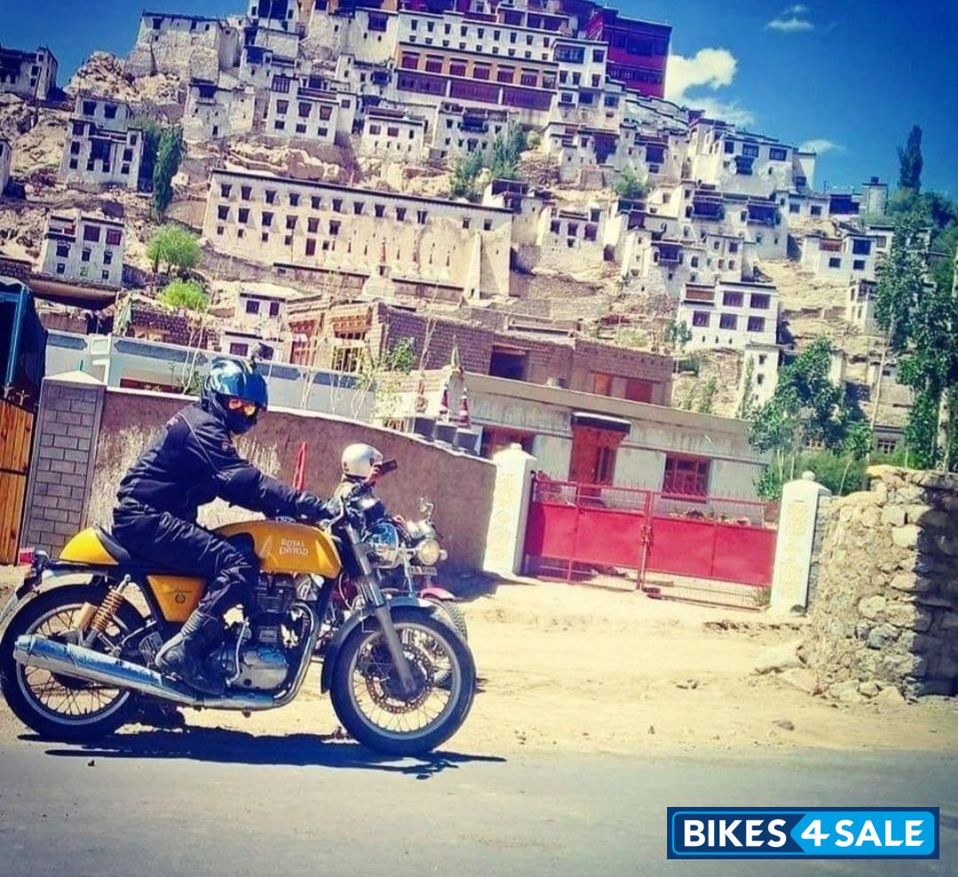 Yellow Royal Enfield Continental GT 535