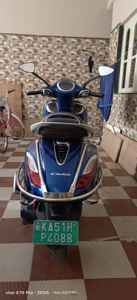Indigo Metallic Blue Bajaj Chetak Premium
