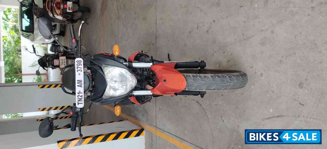 Black With Orange Yamaha FZ-S