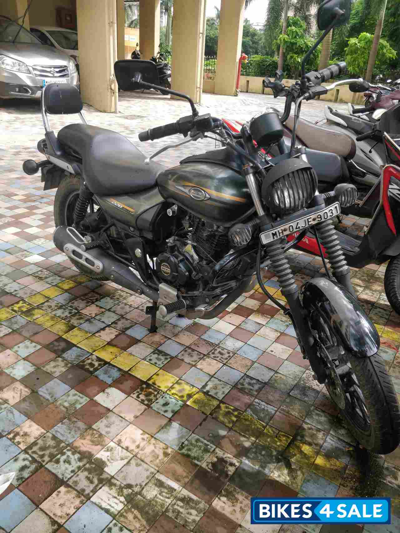 Metallic Green Bajaj Avenger Street 220