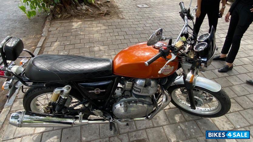 Orange Royal Enfield Interceptor 650 Twin