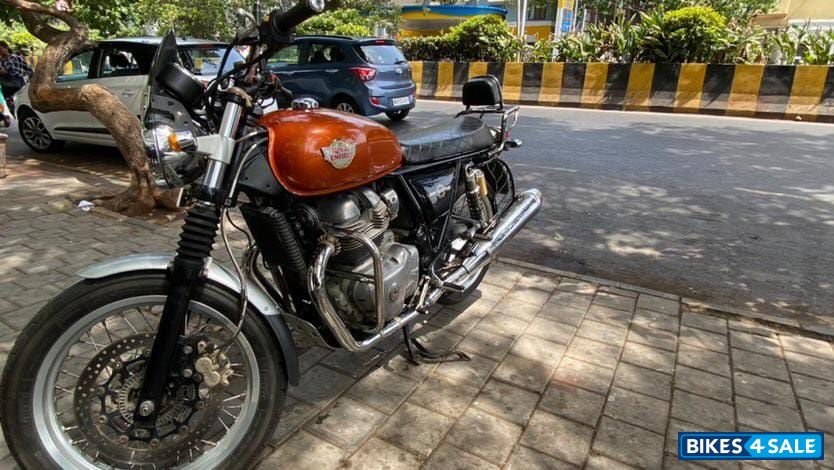 Orange Royal Enfield Interceptor 650 Twin