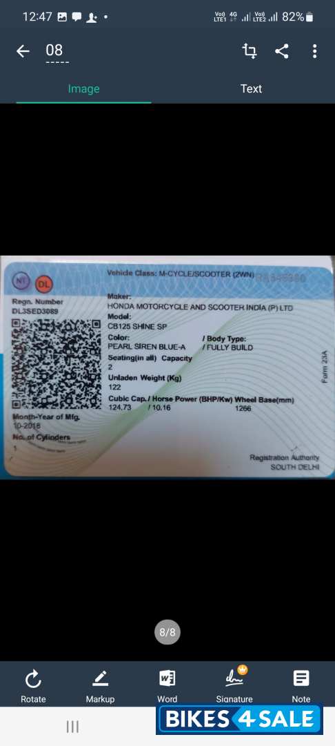 Honda  Cb125 shine SP