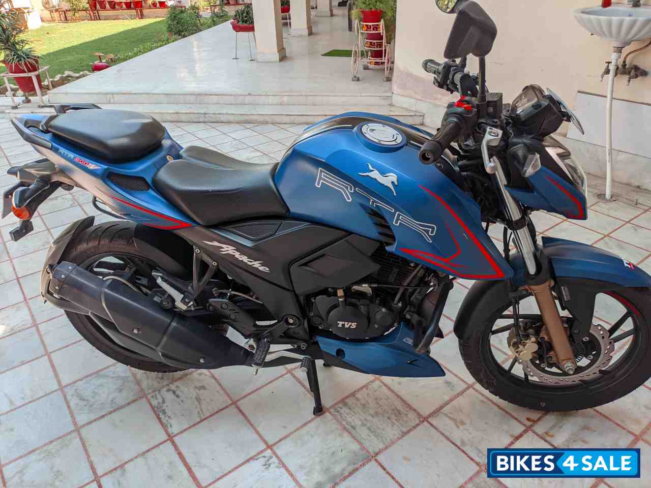 Matte Blue TVS Apache RTR 200 Fi 4V Matte Blue TVS Apache RTR 200 Fi 4V