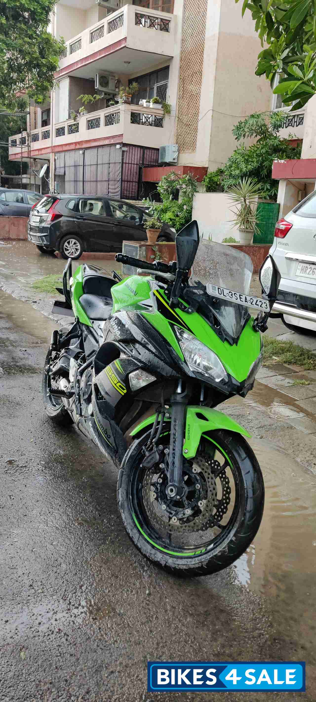 Lime Green Kawasaki Ninja 650R