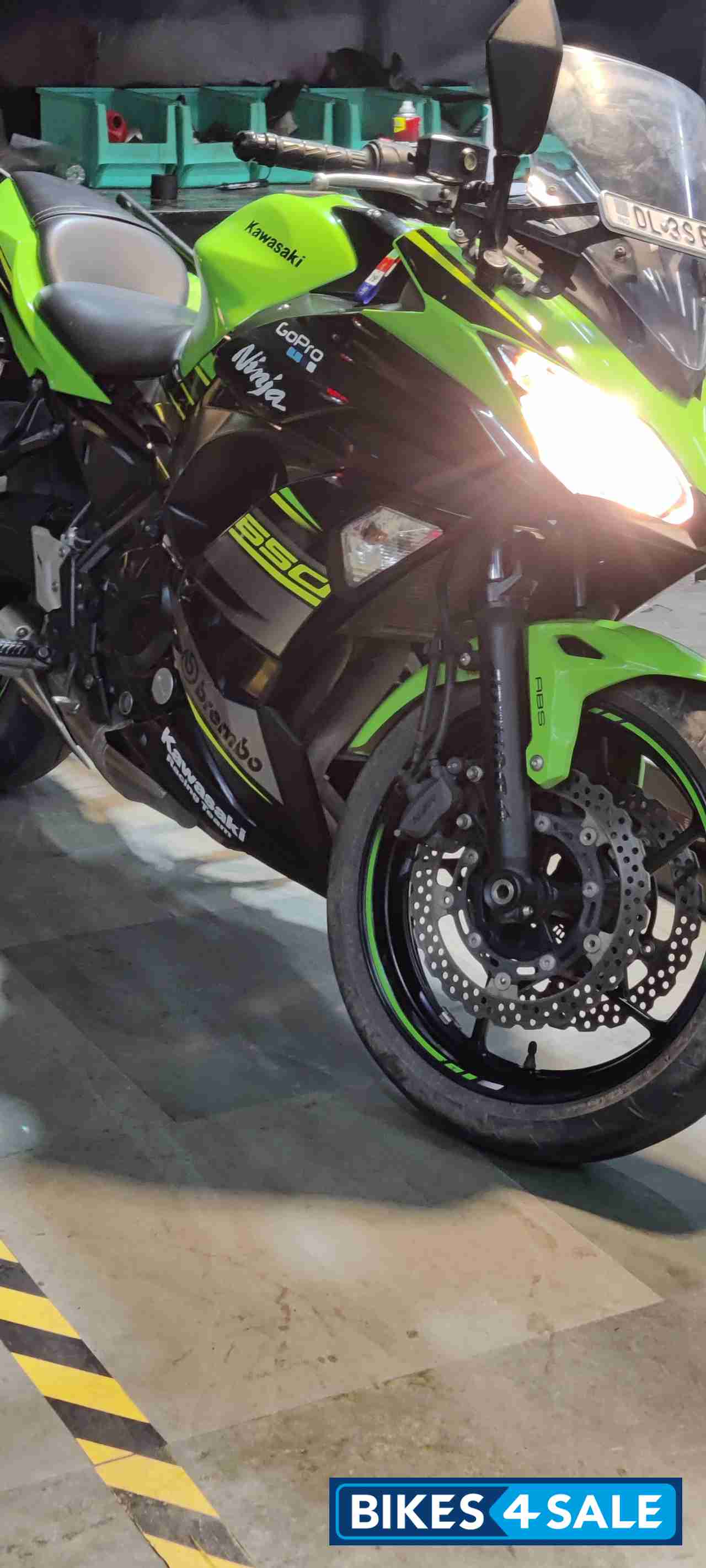 Lime Green Kawasaki Ninja 650R
