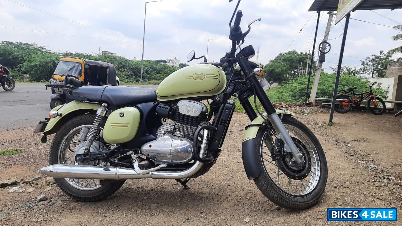 Lime Green Jawa forty two BS6