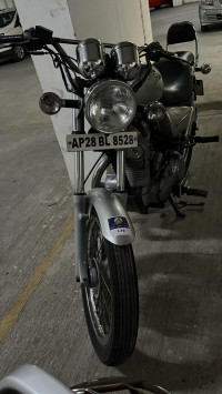 Black And Silver Royal Enfield Thunderbird 350