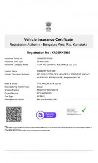 Black And Red TVS Apache RTR 200 4V