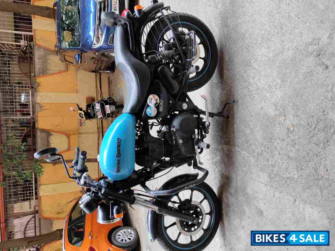 Blue Royal Enfield Thunderbird X 500