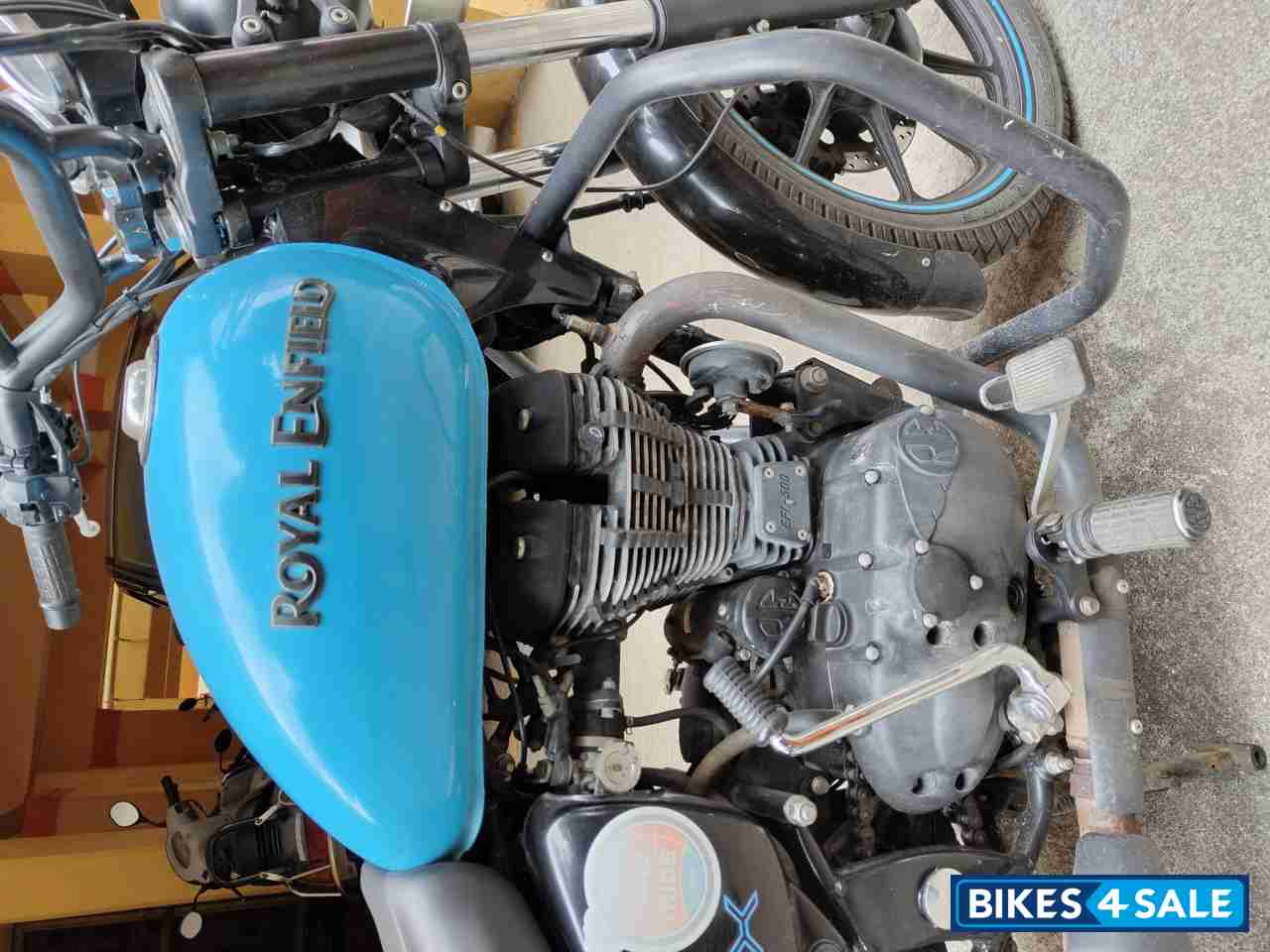 Blue Royal Enfield Thunderbird X 500