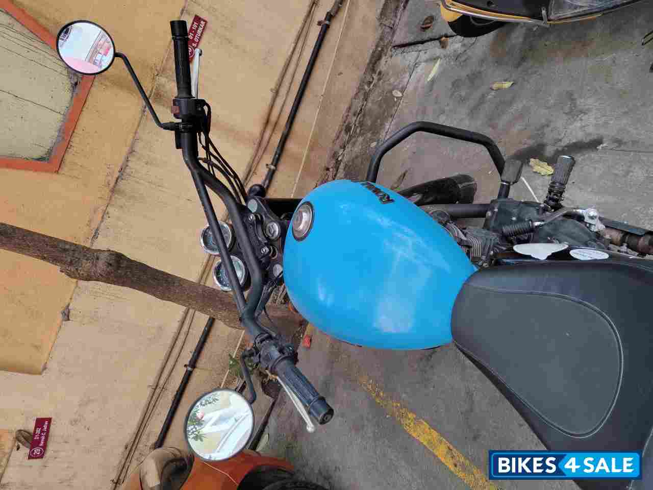 Blue Royal Enfield Thunderbird X 500