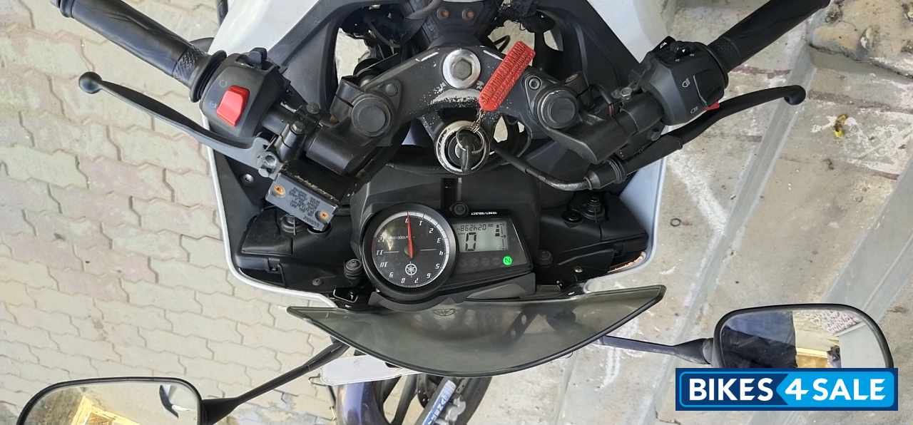 White And Blue Yamaha YZF R15 S