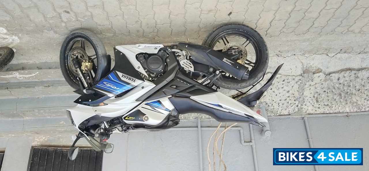 White And Blue Yamaha YZF R15 S