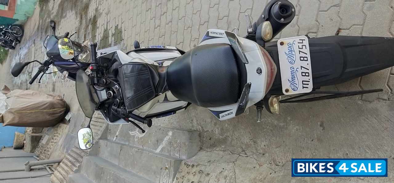 White And Blue Yamaha YZF R15 S