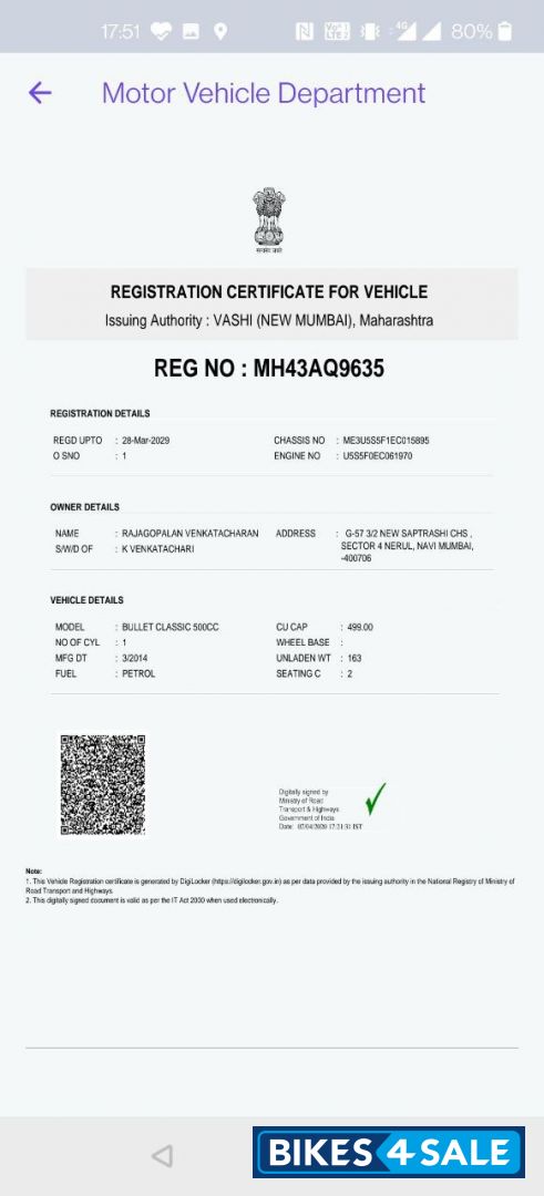 Royal Enfield Classic Desert Storm