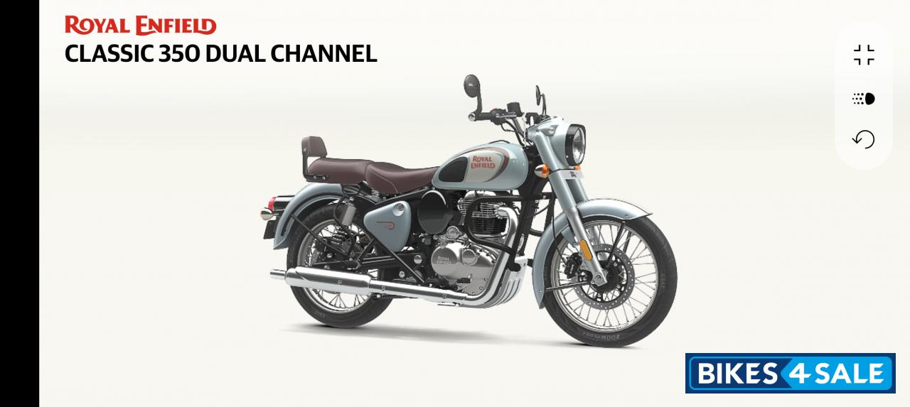 Halcyon Grey Royal Enfield Classic 350 Dual Channel BS6